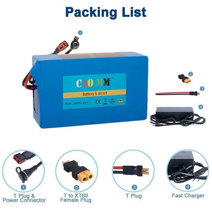 36V 48V 8Ah 14Ah 16Ah 20Ah Electric Bike Battery for 200W to 1500W Ebike Systems