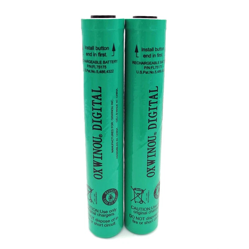 2 Pack 3.6V 1800mAh NiCd Flashlight Battery Compatible with Streamlight Stinger HP XT 75175