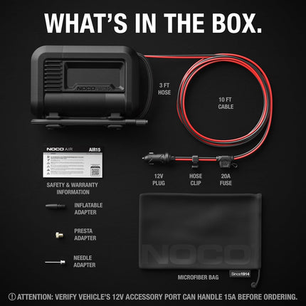 NOCO 15A Portable Air Inflator