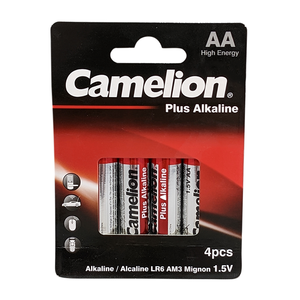 Camelion AA Plus Alkaline Eco Battery Pack of 4 Long Lasting Power for Everyday Devices