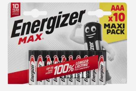 Energizer- MAX Alkaline AAA Batteries- 10 pack
