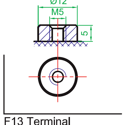 Great Power GP 12-55, 12V 55Ah F13 Terminal, Sealed Lead Acid Rechargeable Battery