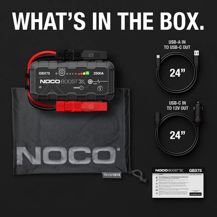 NOCO Boost X 12V 2500A Jump Starter