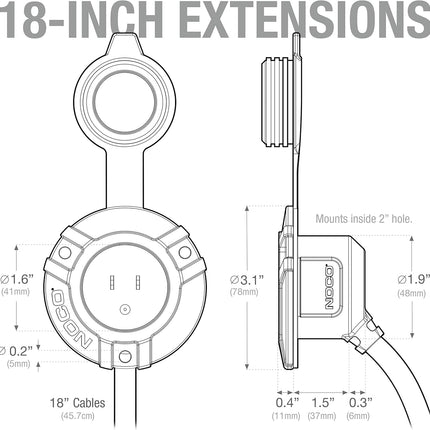 NOCO 2-Way AC Port Plug