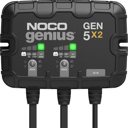 NOCO 2-Bank 10A Onboard Battery Charger