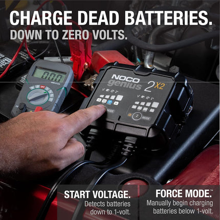 NOCO 4A 2-Bank Battery Charger