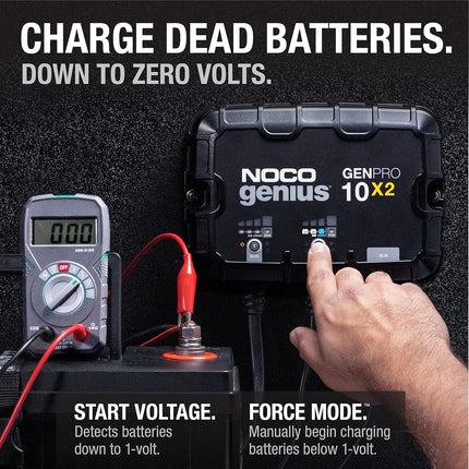 NOCO 2-Bank 20A Onboard Battery Charger