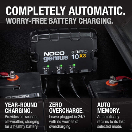NOCO 3-Bank 30A Onboard Battery Charger