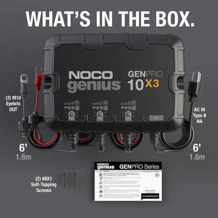 NOCO 3-Bank 30A Onboard Battery Charger