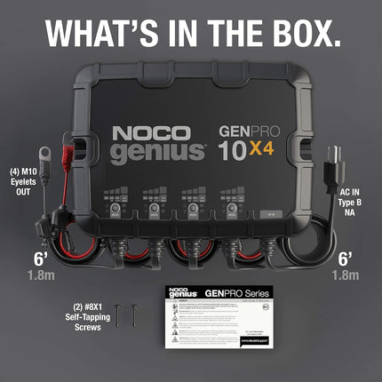 NOCO 4-Bank 40A Onboard Battery Charger