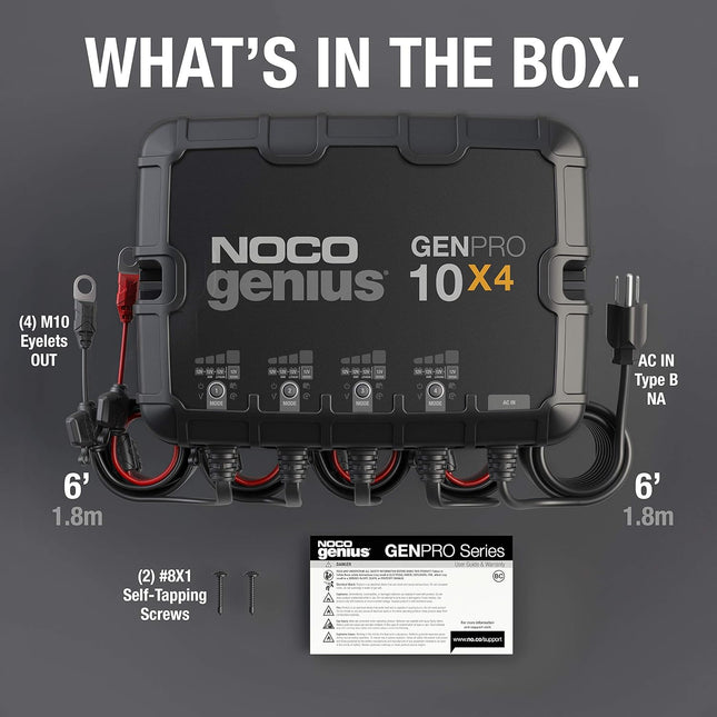 NOCO 4-Bank 40A Onboard Battery Charger