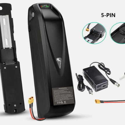 Hailong 48V Lithium Ebike Battery 48V 12.5Ah Electric Bike Battery 200W-1000W
