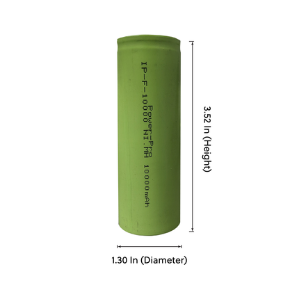 IP Power F Ni-Mh 10000mAh Rechargeable Flat Top