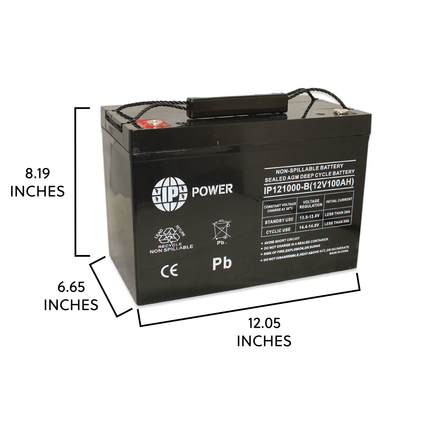 IP121000 B 12V 100Ah Sealed Lead Acid Battery