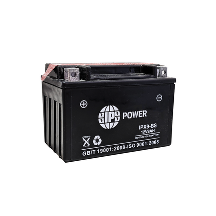 IP Power IPX9 BS AGM Motorsport Battery Locally Activated High Performance Maintenance Free Power for Motorcycles ATVs and Scooters