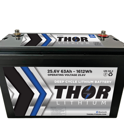 Thor TL2463 Lithium Battery – 24V 63Ah LiFePO4 for Marine, RV, and Solar Power