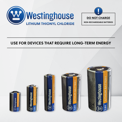 Westinghouse ER14250 1/2AA Size 3.6V Lithium Primary Battery for Specialized Devices - Non Rechargeable