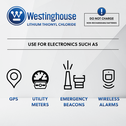 Westinghouse ER14505 AA Size 3.6V Lithium Primary Battery for Specialized Devices - Non Rechargeable