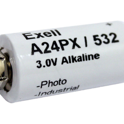 Exell A24PX 3V Alkaline Battery Compatible with V24PX RPX24 532 PX24 EPX24