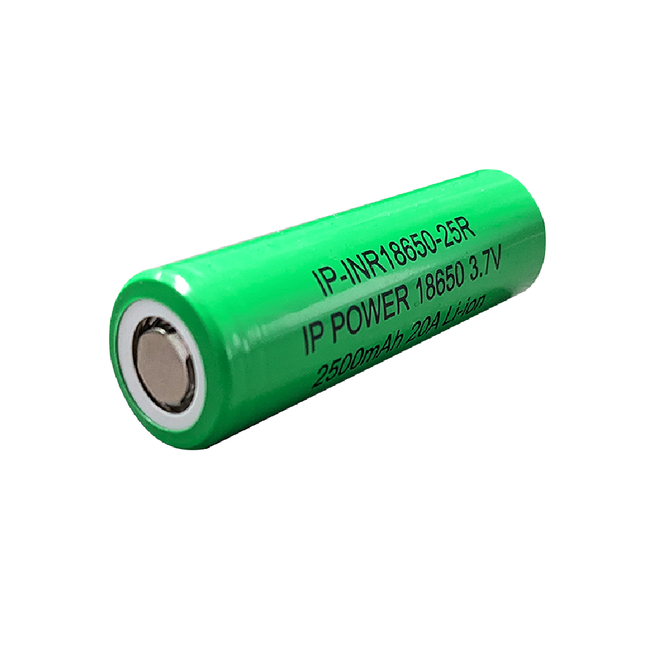 18650 Li-Ion 2500mAh 3.7V 20A Rechargeable Battery Flat Top IP Powre