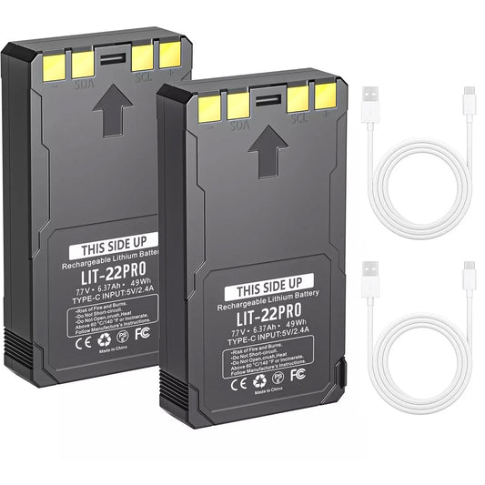 LIT-22 Rechargeable 3.7V Battery 2 Pack Compatible with Flex-M and Flex G-36 Trail Cameras